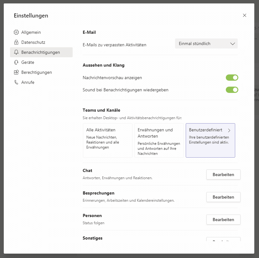 teams einstellungen benachrichtigungen tipps