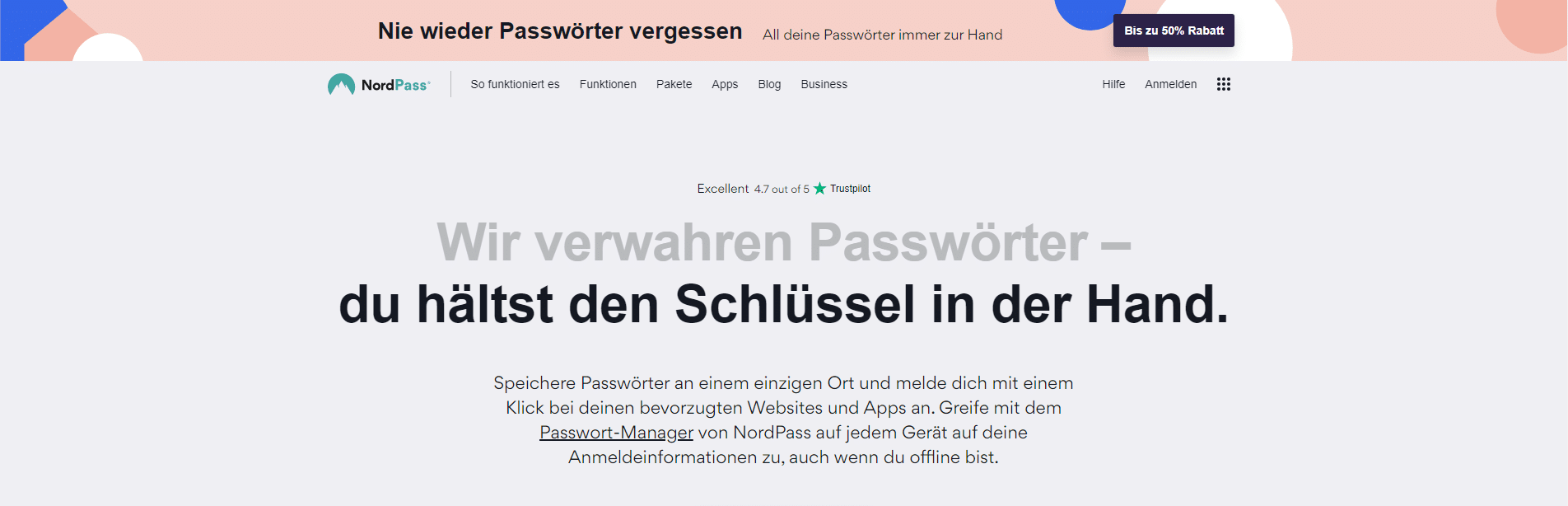 NordPass, einer der besten Passwortmanager.
