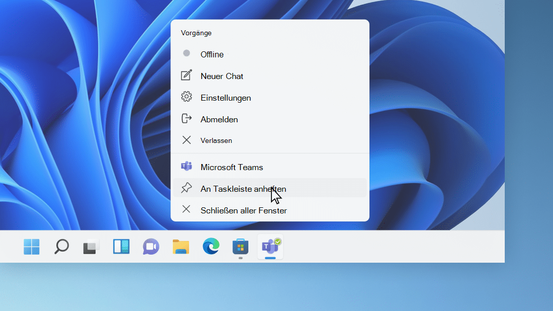 Beim Update auf Windows 11 bekommt man auch eine neue Taskleiste.